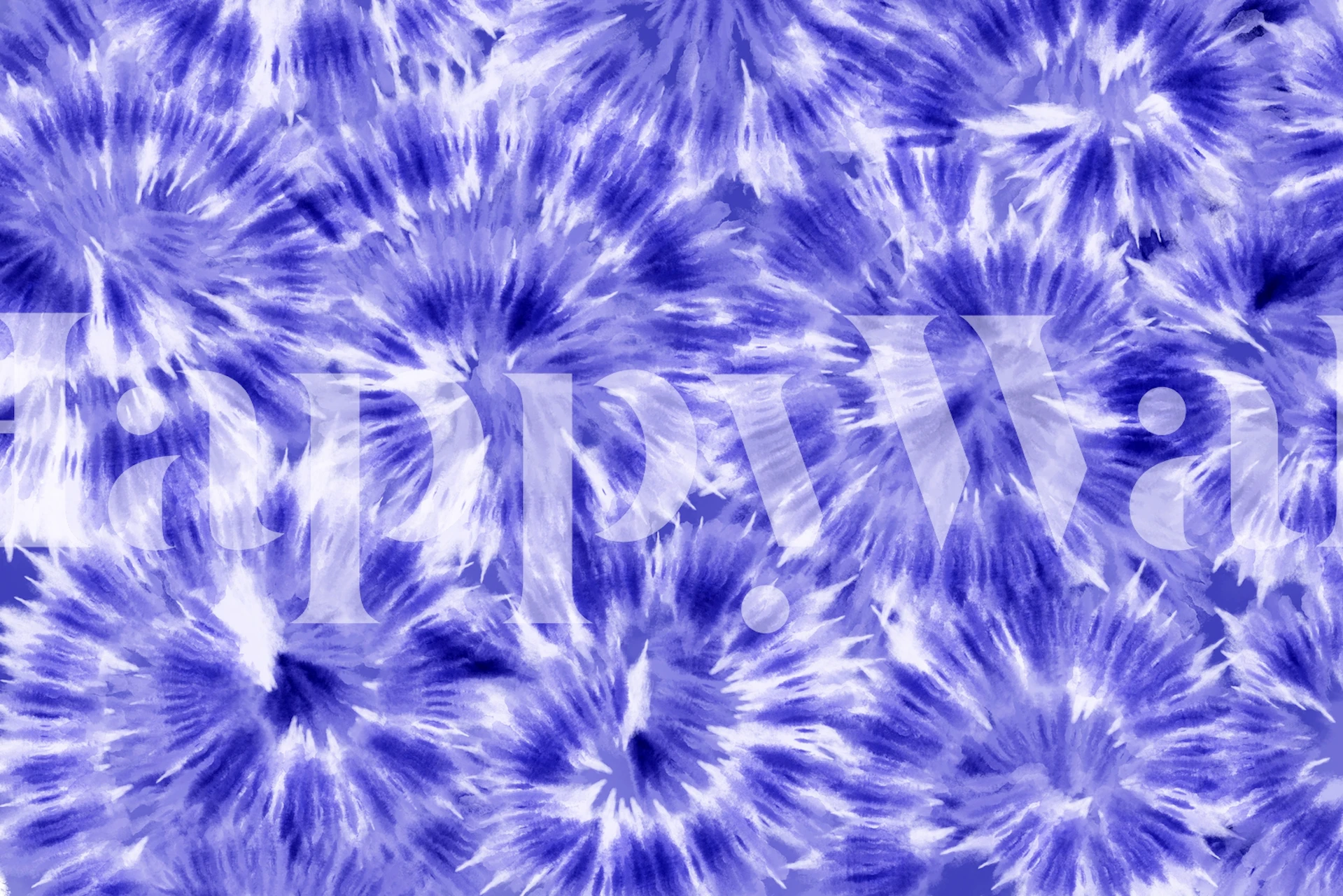 Tie dye wallpaper with vibrant blue patterns