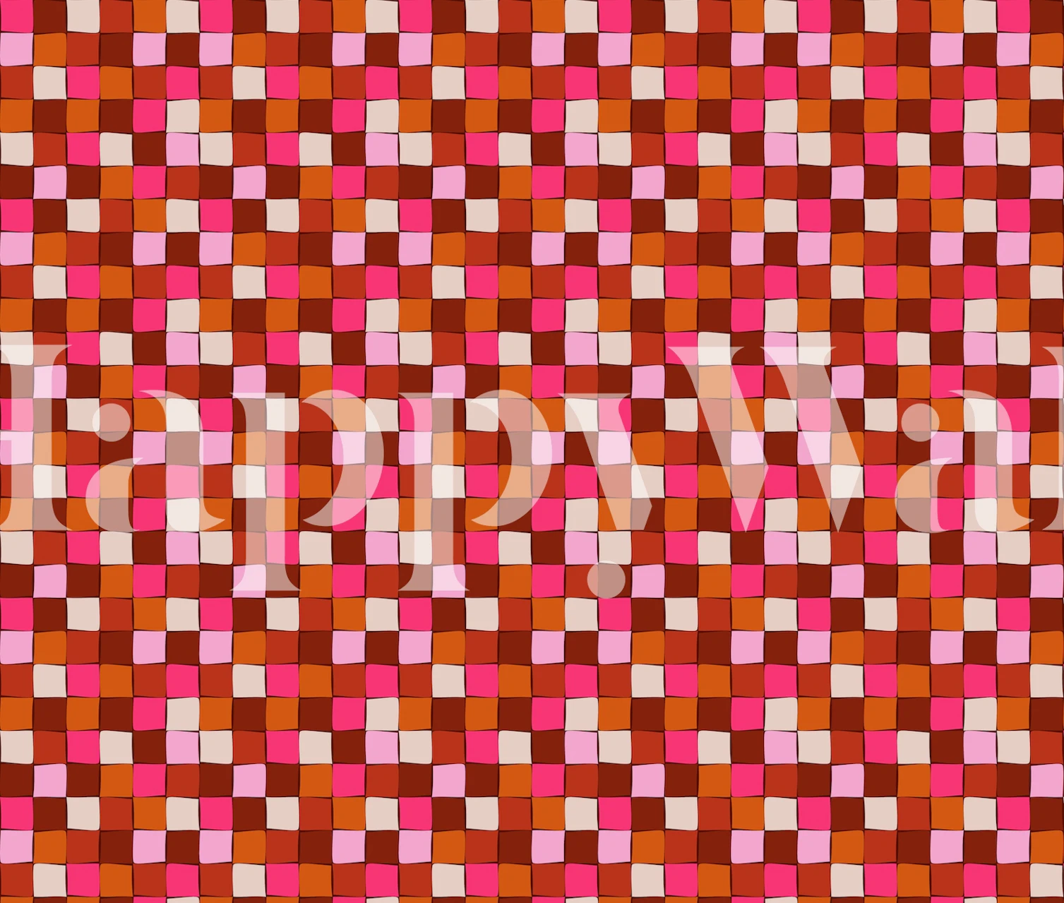 Soft Checks 18 wallpaper in a modern setting