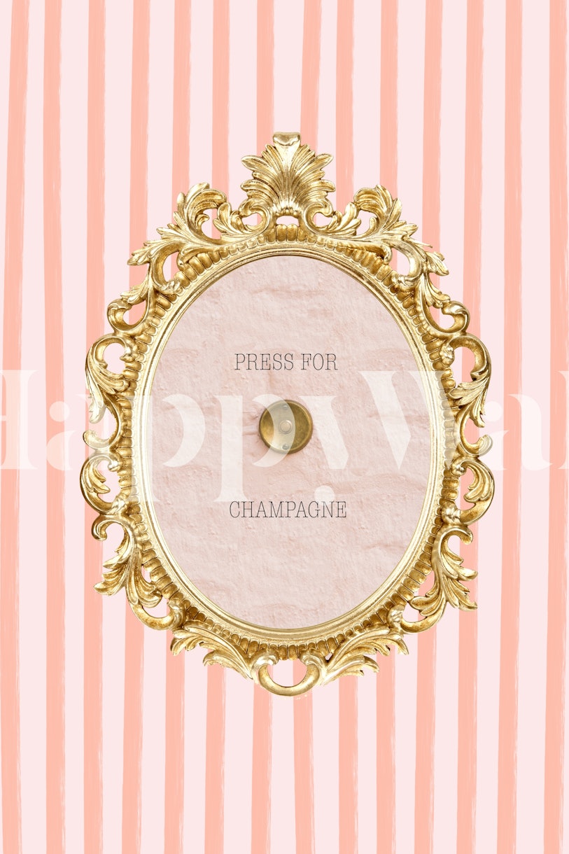 Striped Champagne Button Wallpaper Buy Online Happywall