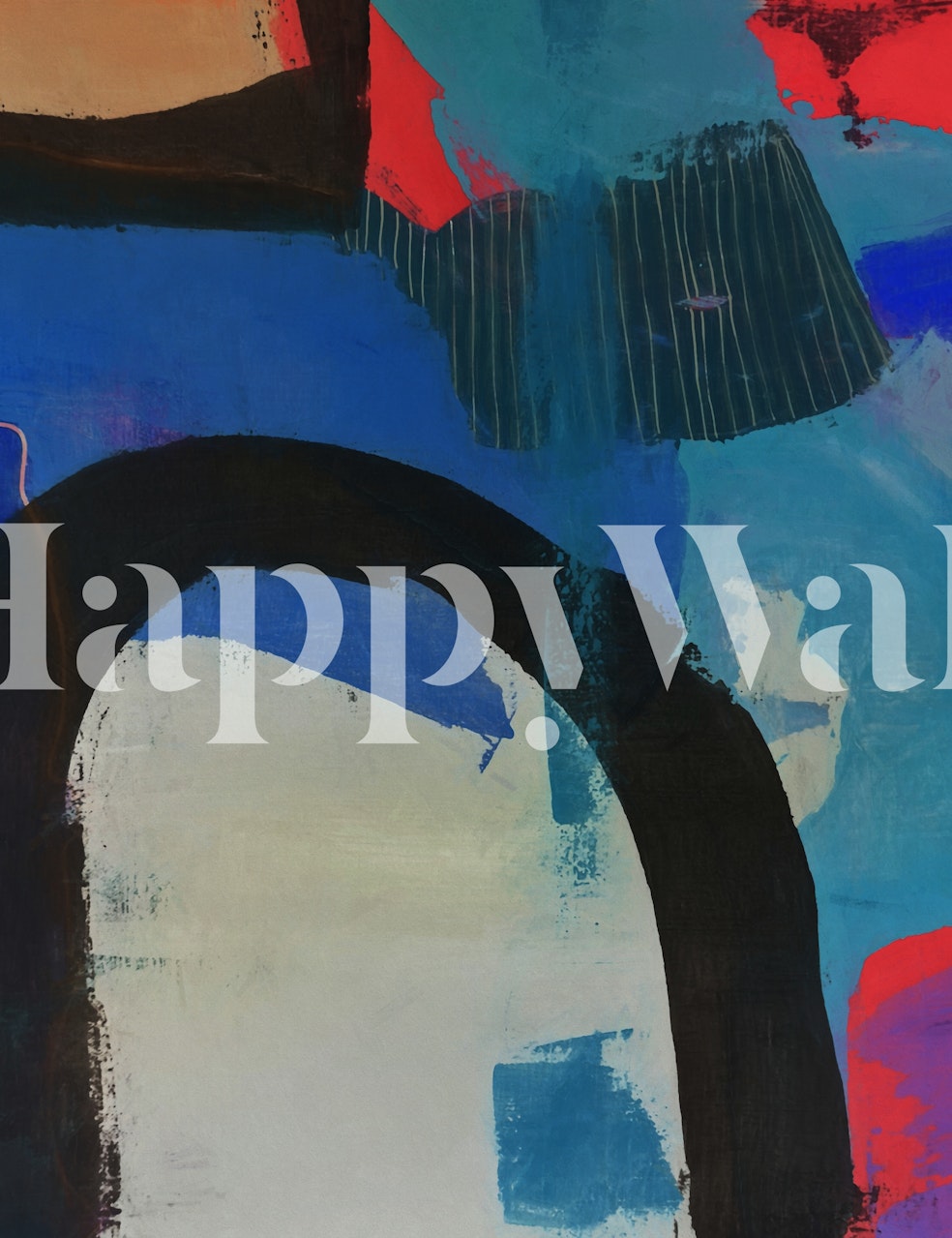 Rustic Abstract 9 wallpaper in a modern room