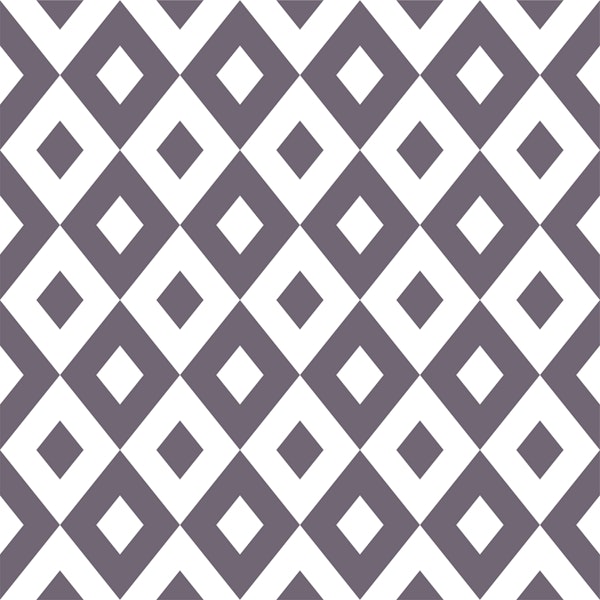Plum White Rhombus Pattern