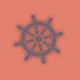 Terracotta contemporary rudder