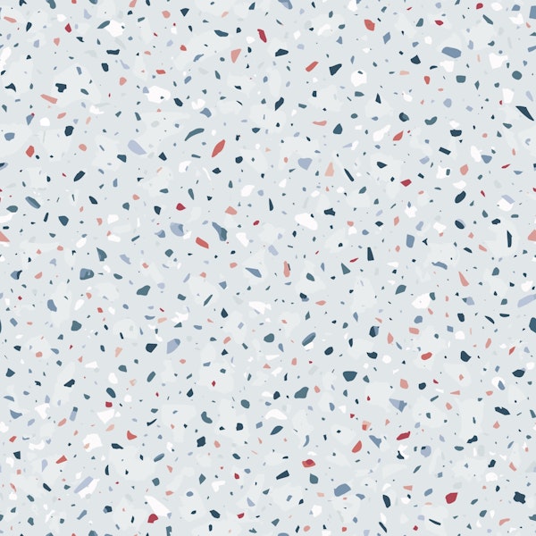 Soft blue terrazzo