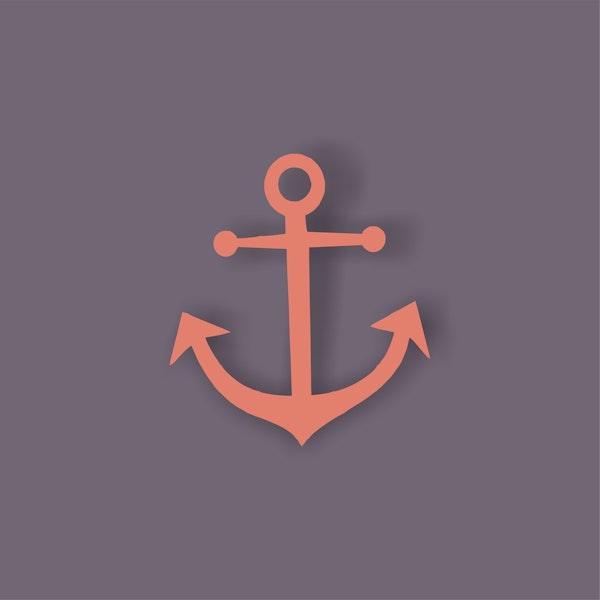 Dark Grey Rust Anchor