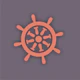 Graphite Rust Orange Rudder