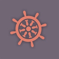 Graphite Rust Orange Rudder tapete