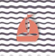 Wave Plum White Rust Boat