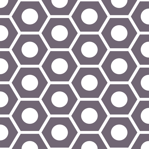 Bicolor Hexagon Pattern