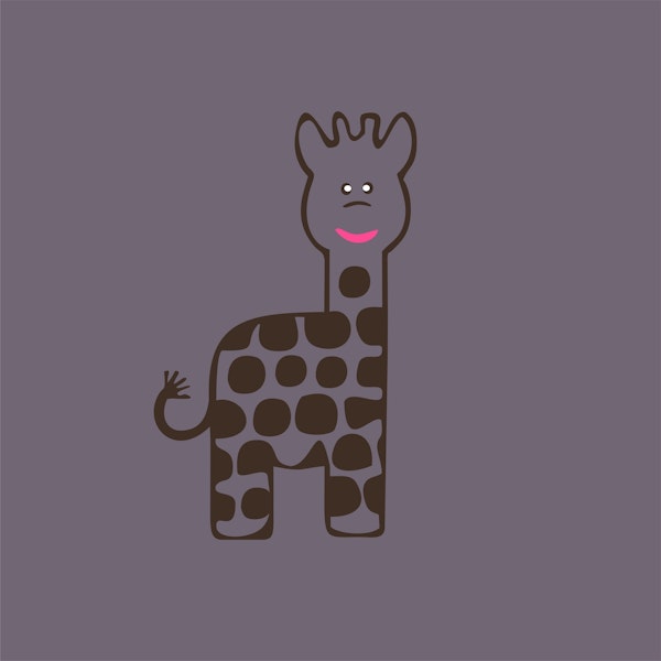 Dark plum Violet Giraffe