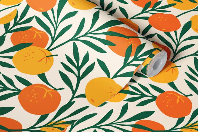 Orange mandarinswallpaper roll