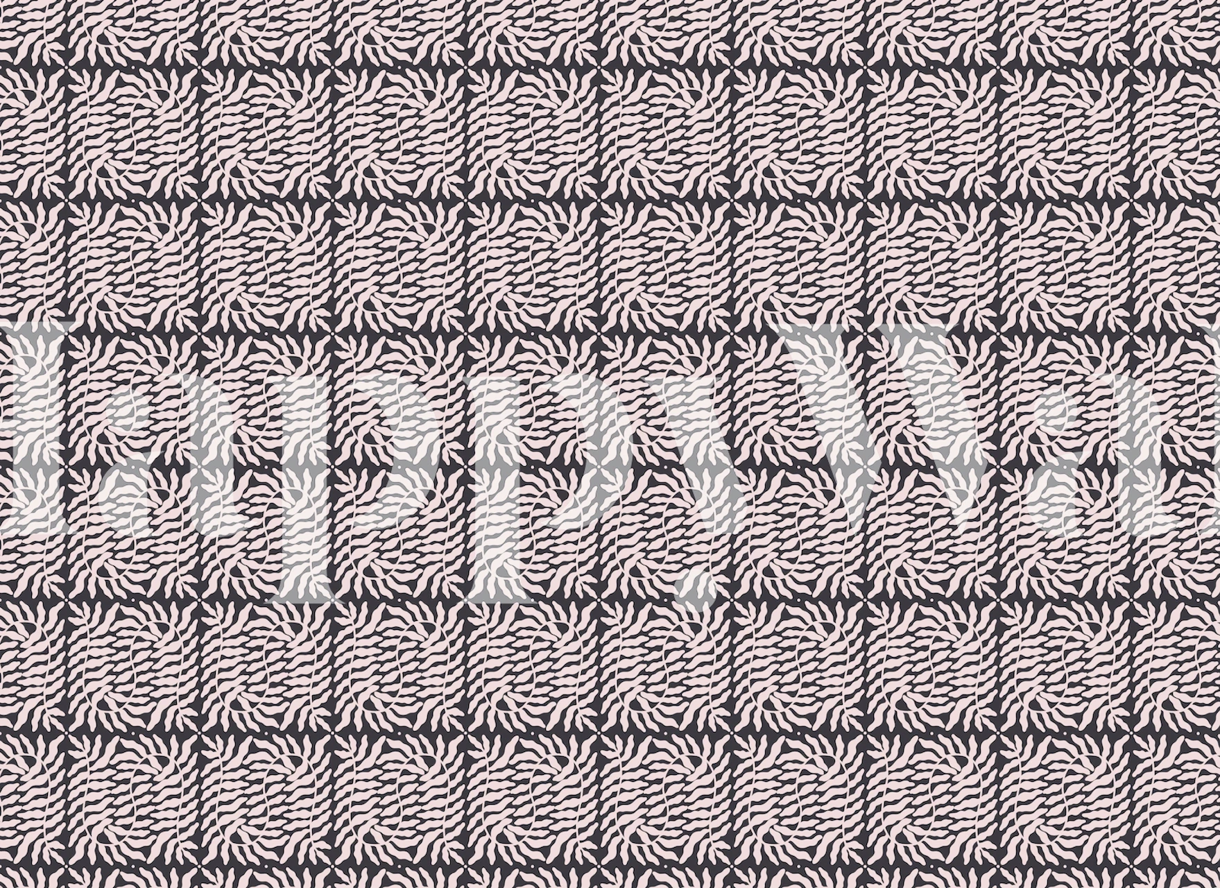 Fern pattern wallpaper in a subtle pink and grey design