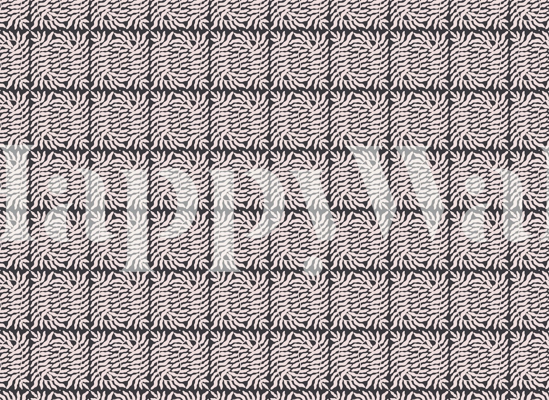 Fern pattern wallpaper in a subtle pink and grey design