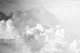 Cotton Clouds Black and White