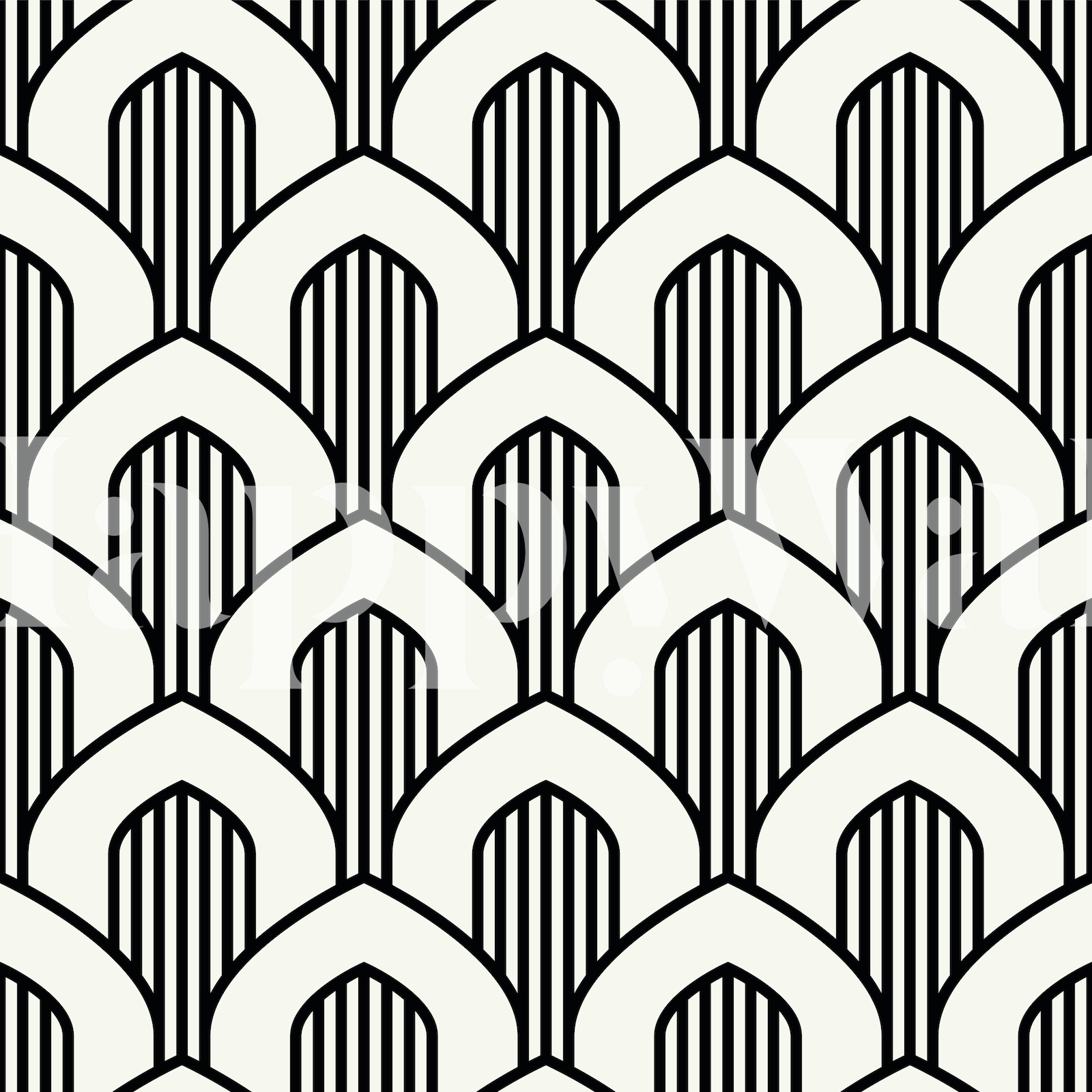 Art Deco Stylish Arches Wallpaper | Happywall