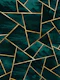 Dark Teal Ink Gold Geometric 1