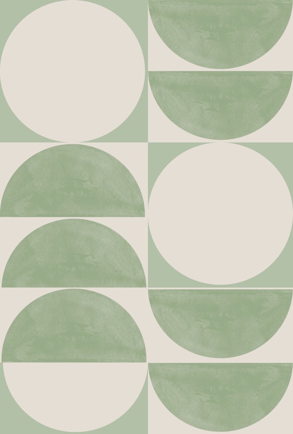 Green Vintage Geometric