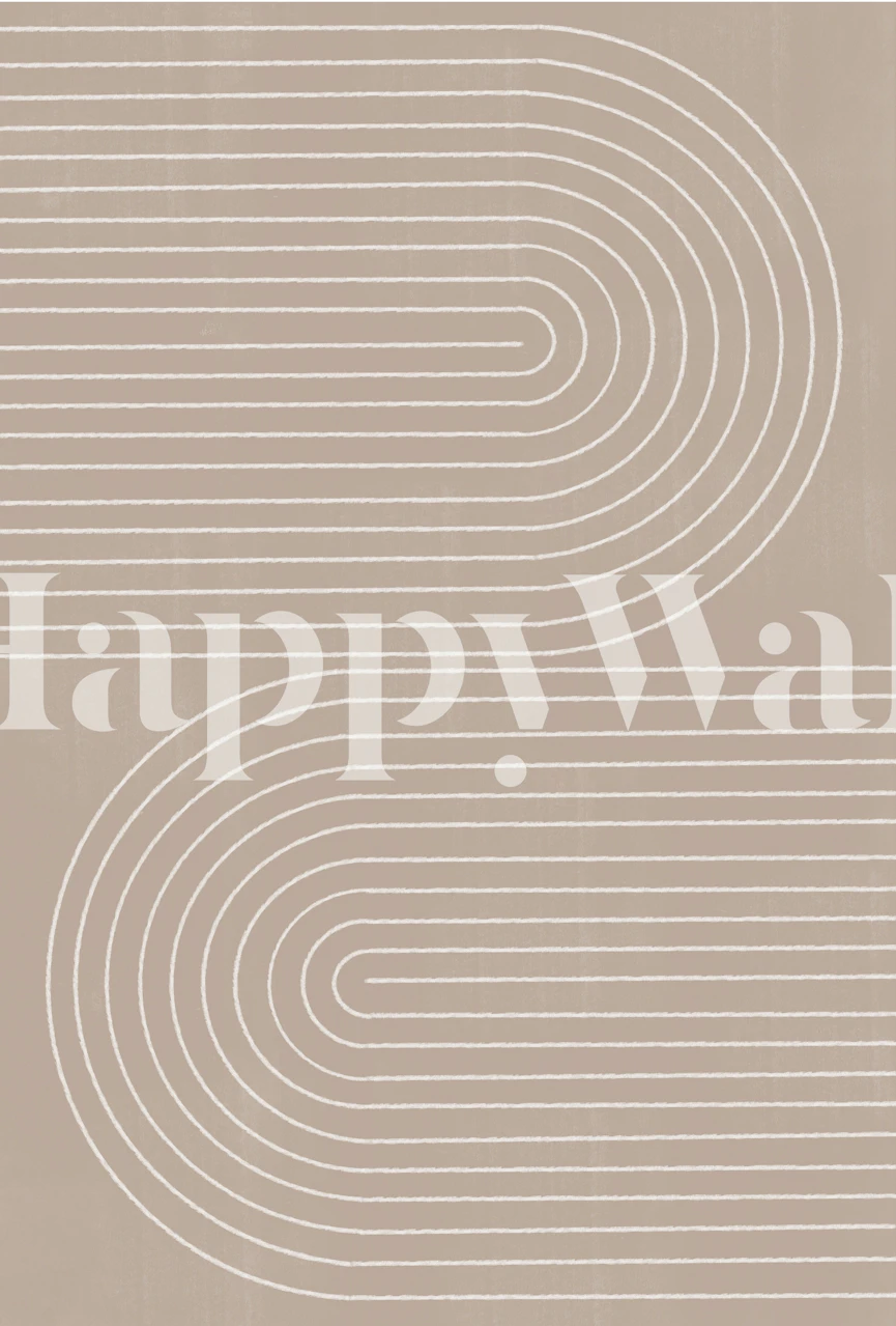 Tapeta Modern Line Art Arch w pokoju