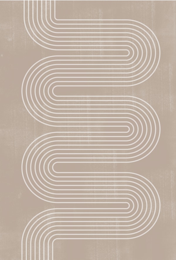 Mid century Lines Art