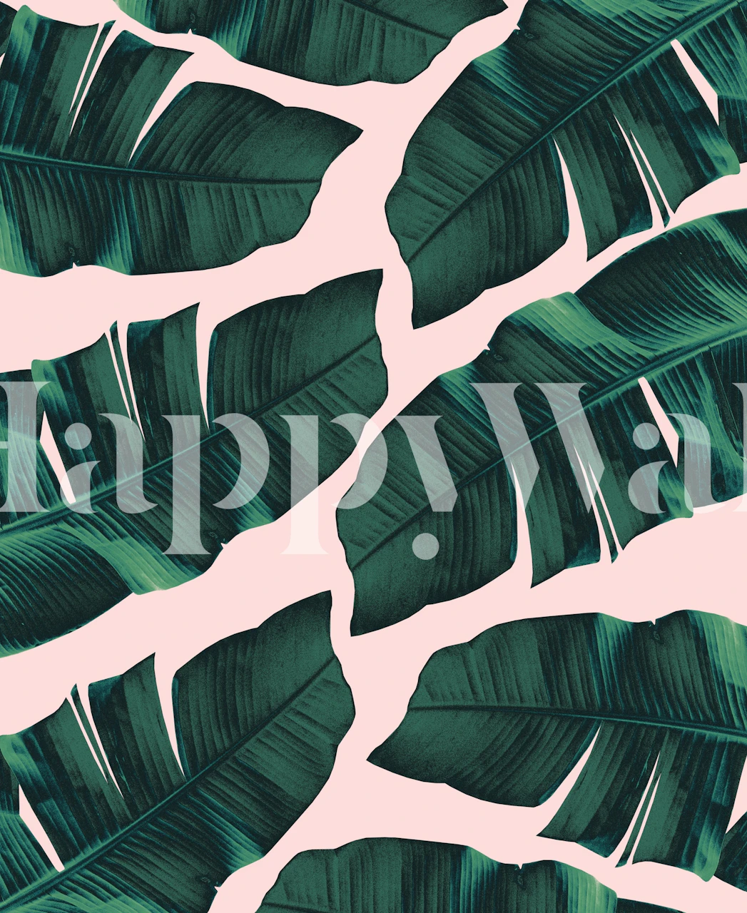 Blush Banana Leaves 2 tapetti huoneessa
