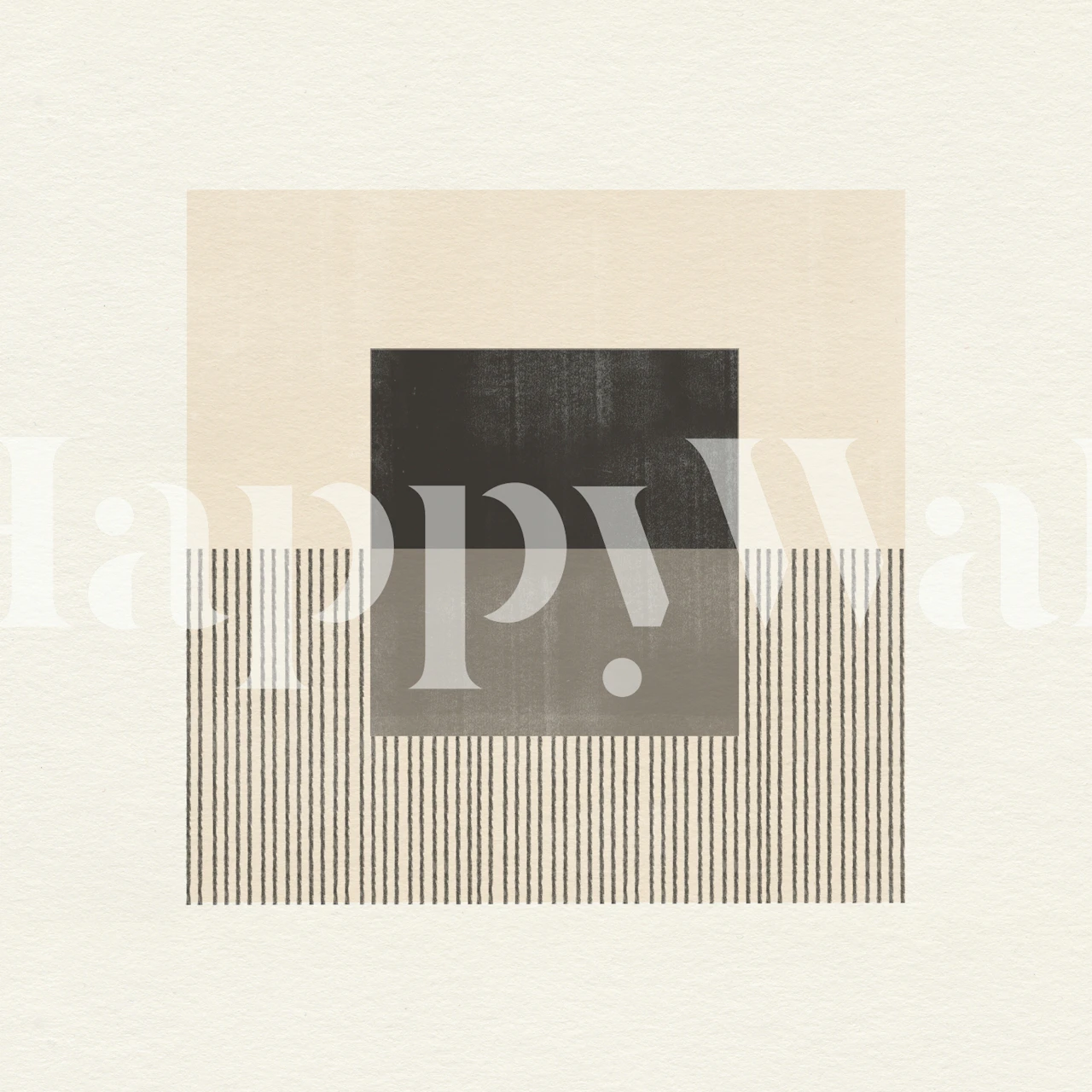 Geometric shapes in neutral colors wallpaper