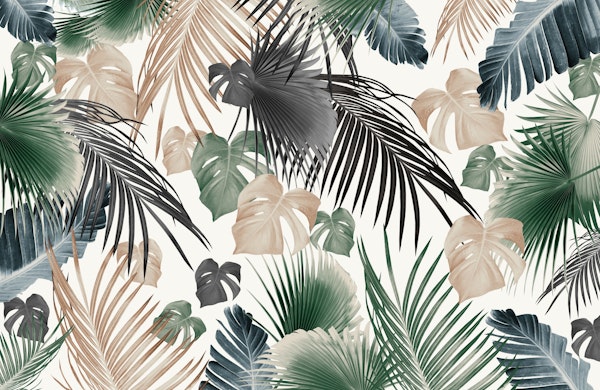 Tropical Jungle Leaves 13a