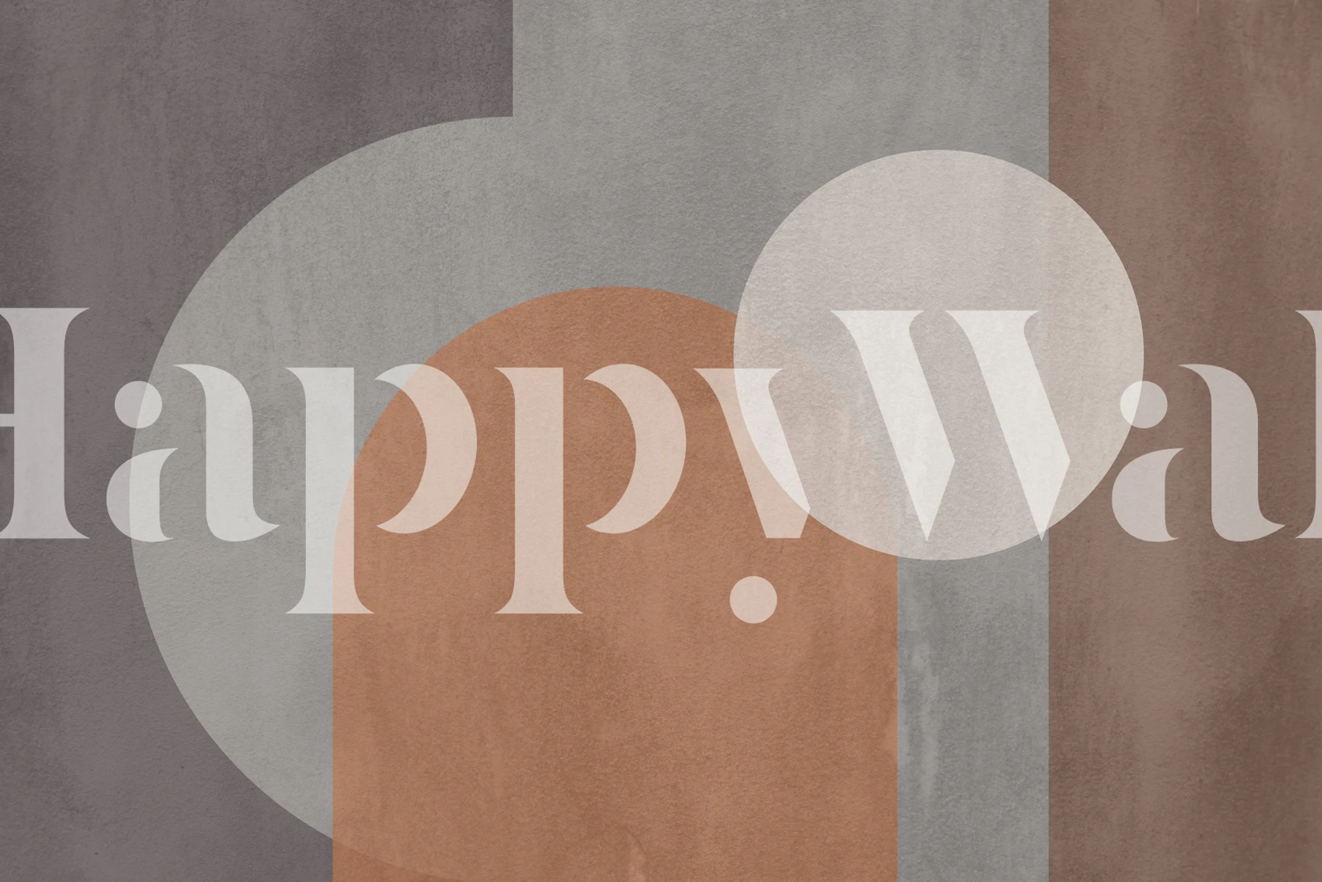 Soft geometric shapes in muted earth tones wallpaper