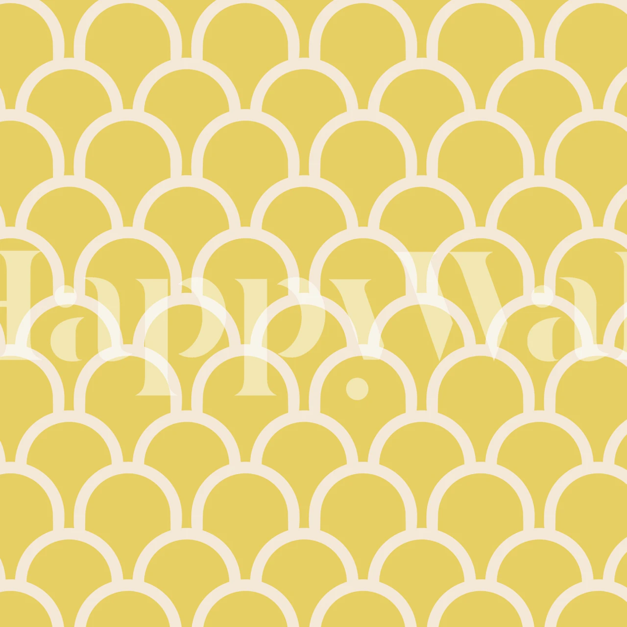 Scallop Sage wall mural with soothing sage color and shell pattern