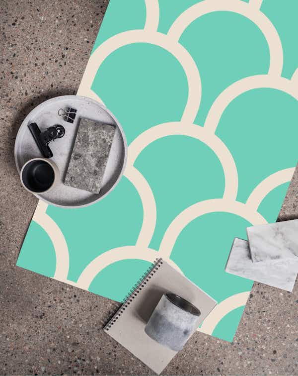 Scallop Green Wallpaper Unique and Stylish Happywall