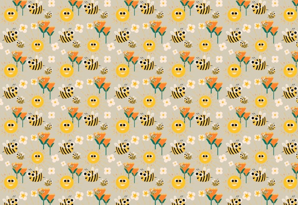 Happy bees and sunshine pearl