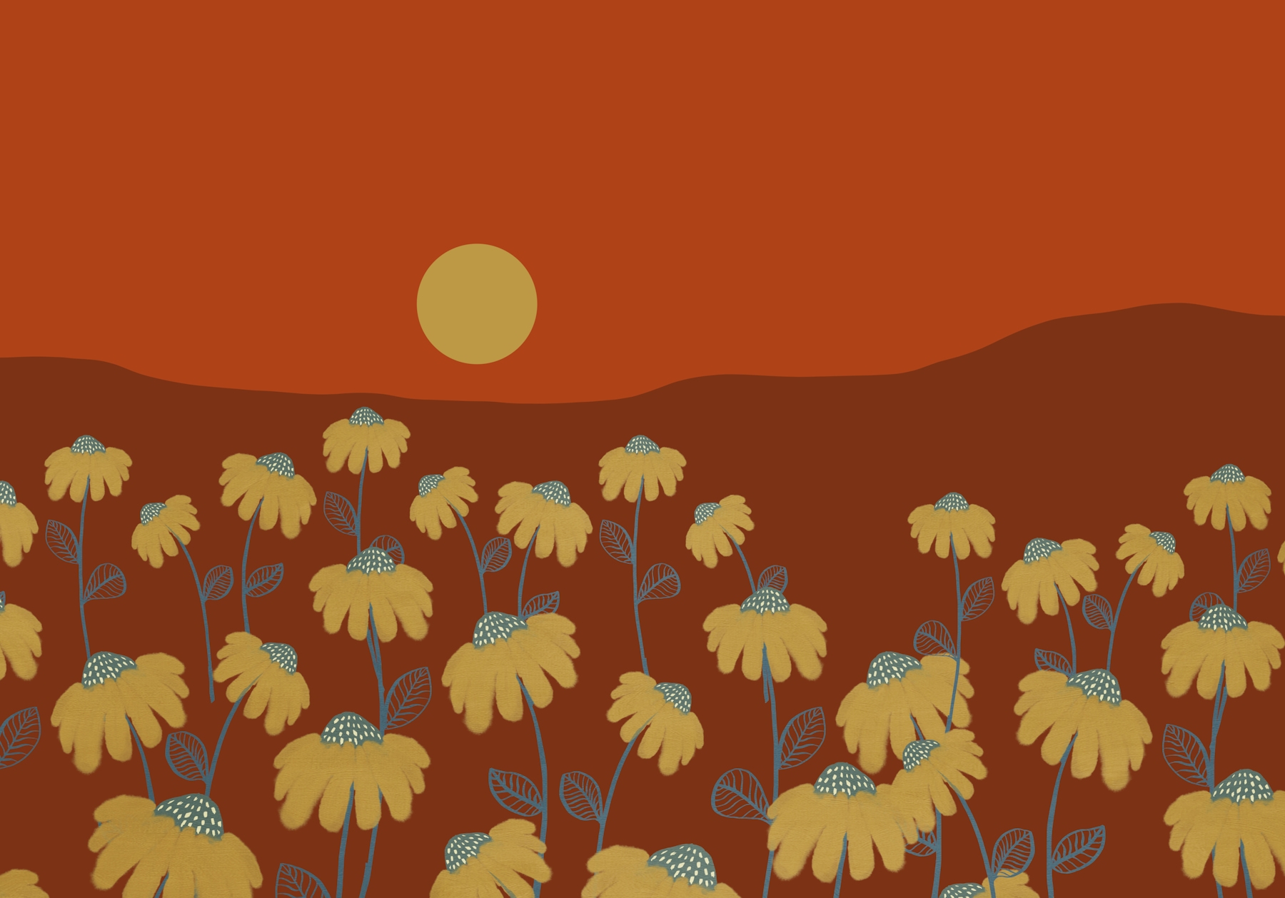 Spring Floral Vibes 03 Wallpaper - Buy Online | Happywall