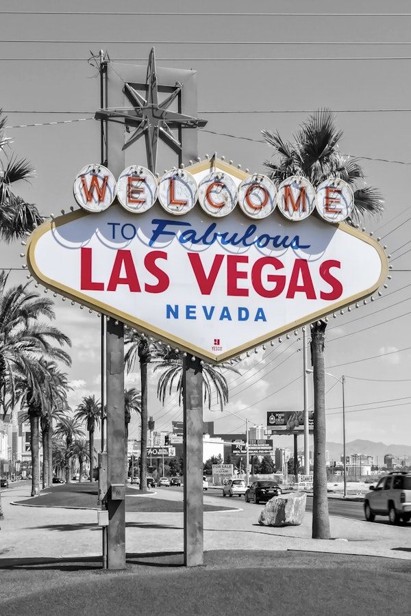 LAS VEGAS Sign - colorkey