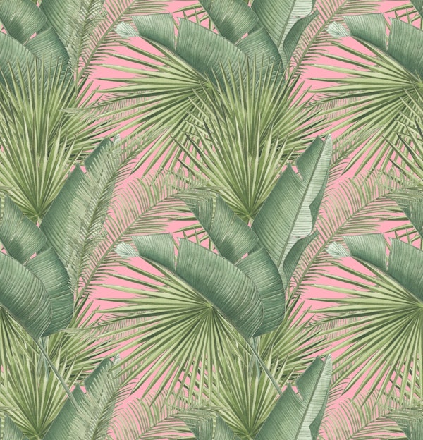 Pink and Green Botanical