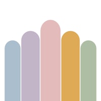 Rainbow Pastel Arches wallpaper