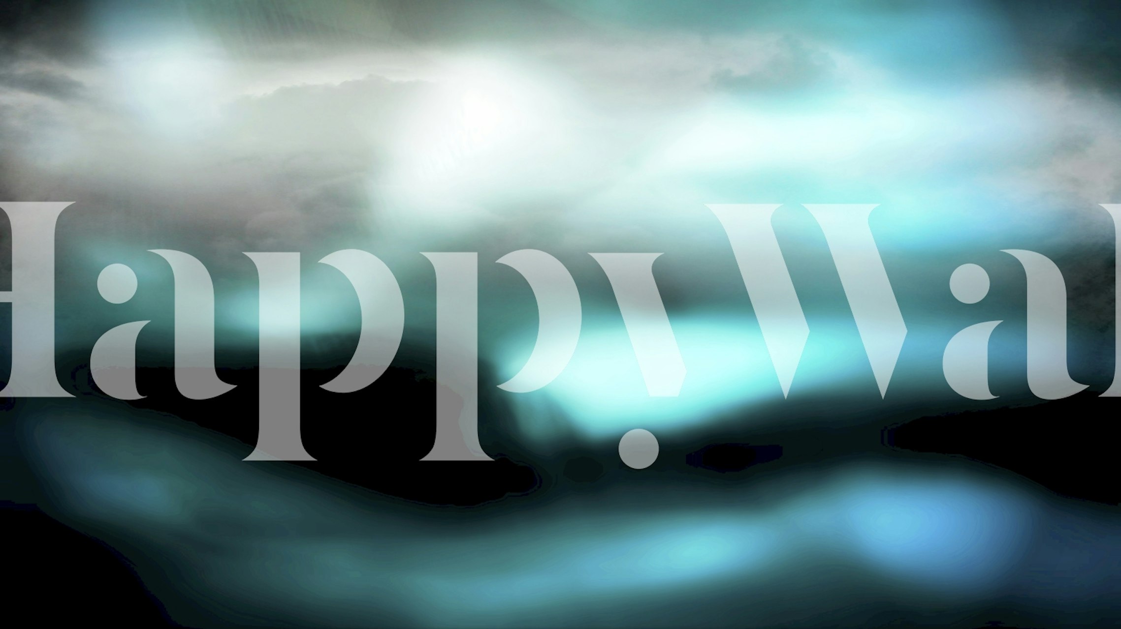 Soft blue ocean waves on a dark background wallpaper