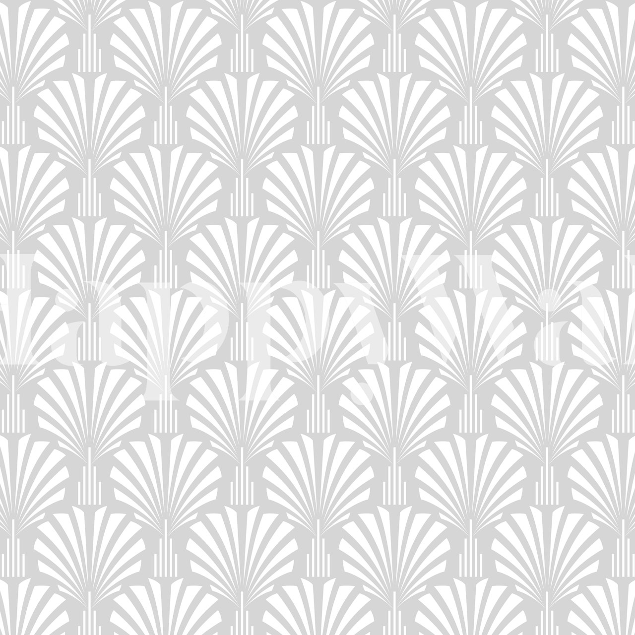 Modern Art Deco papel de parede em branco e cinza