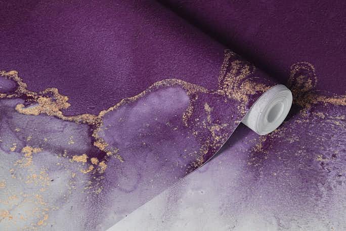 Purple luxury marblewallpaper roll