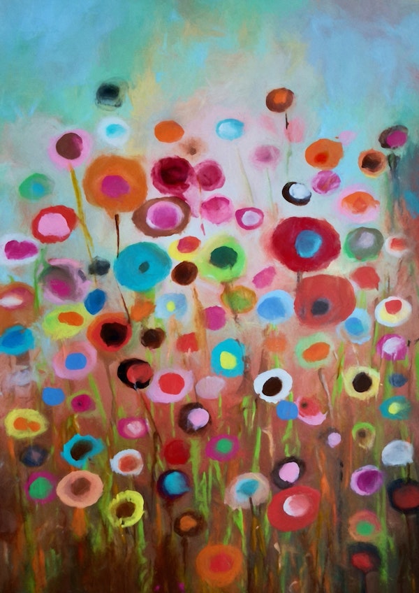 Living Flower Garden Painting