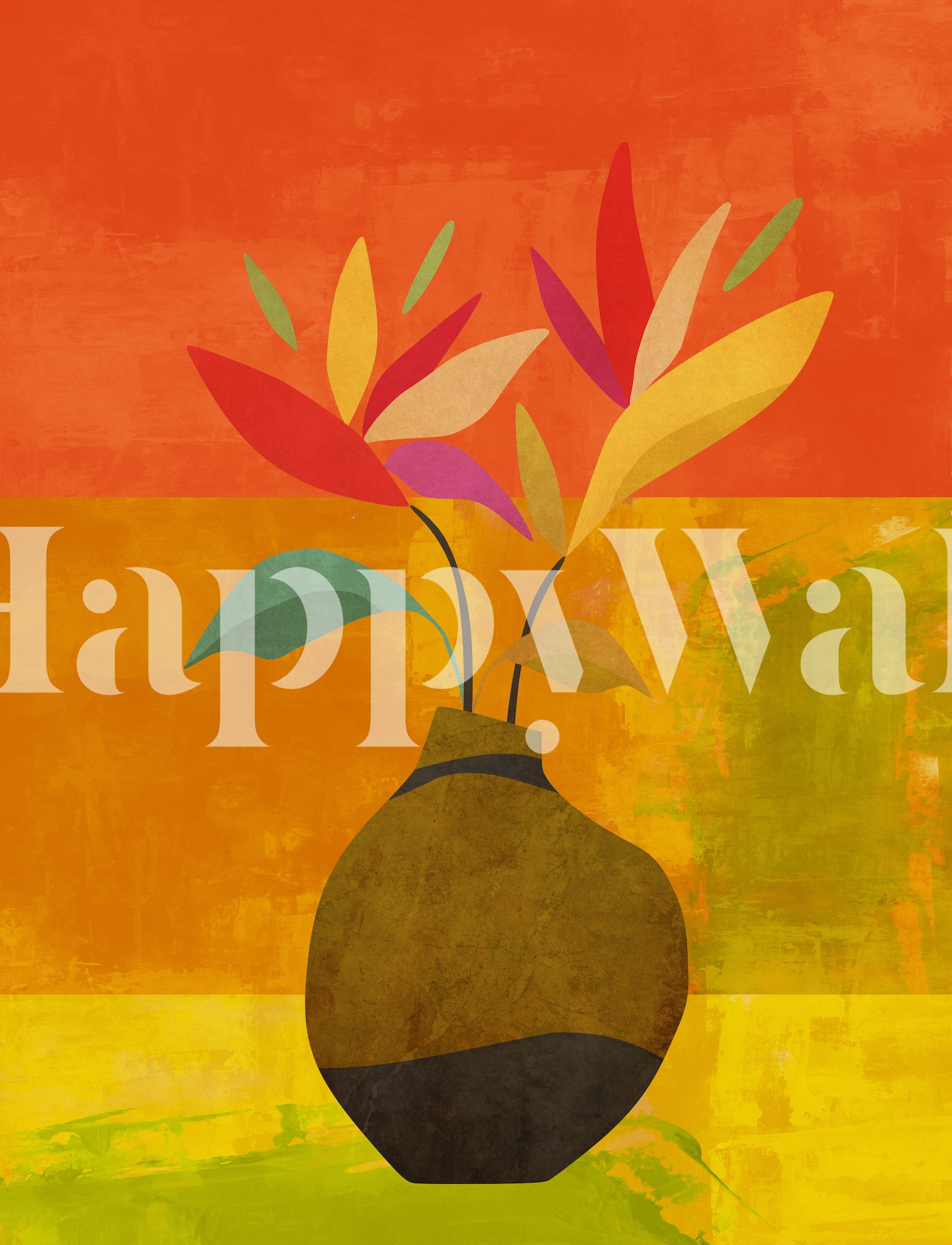 Flowers at Party Wallpaper | Happywall