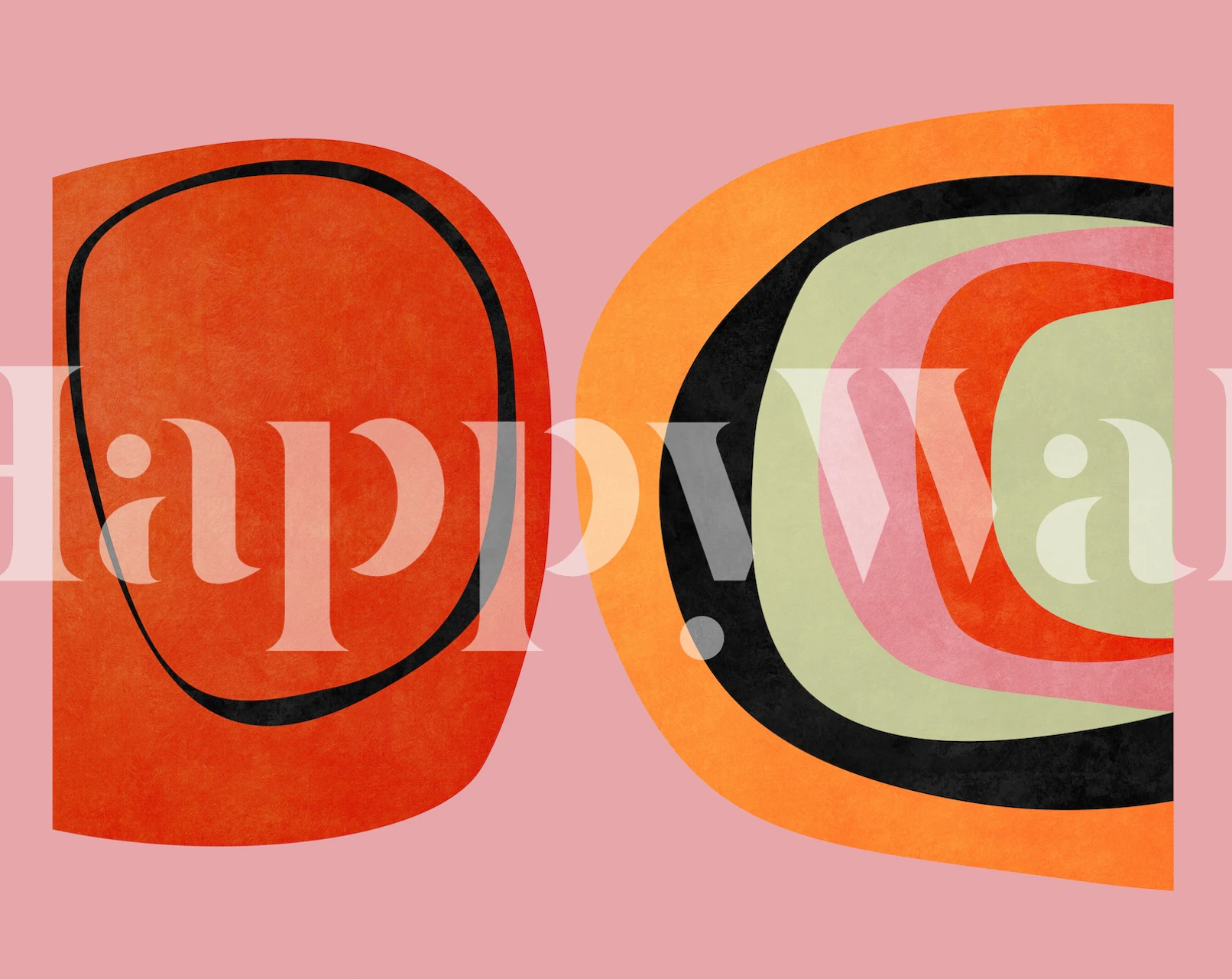 Abstract wallpaper design in warm colors