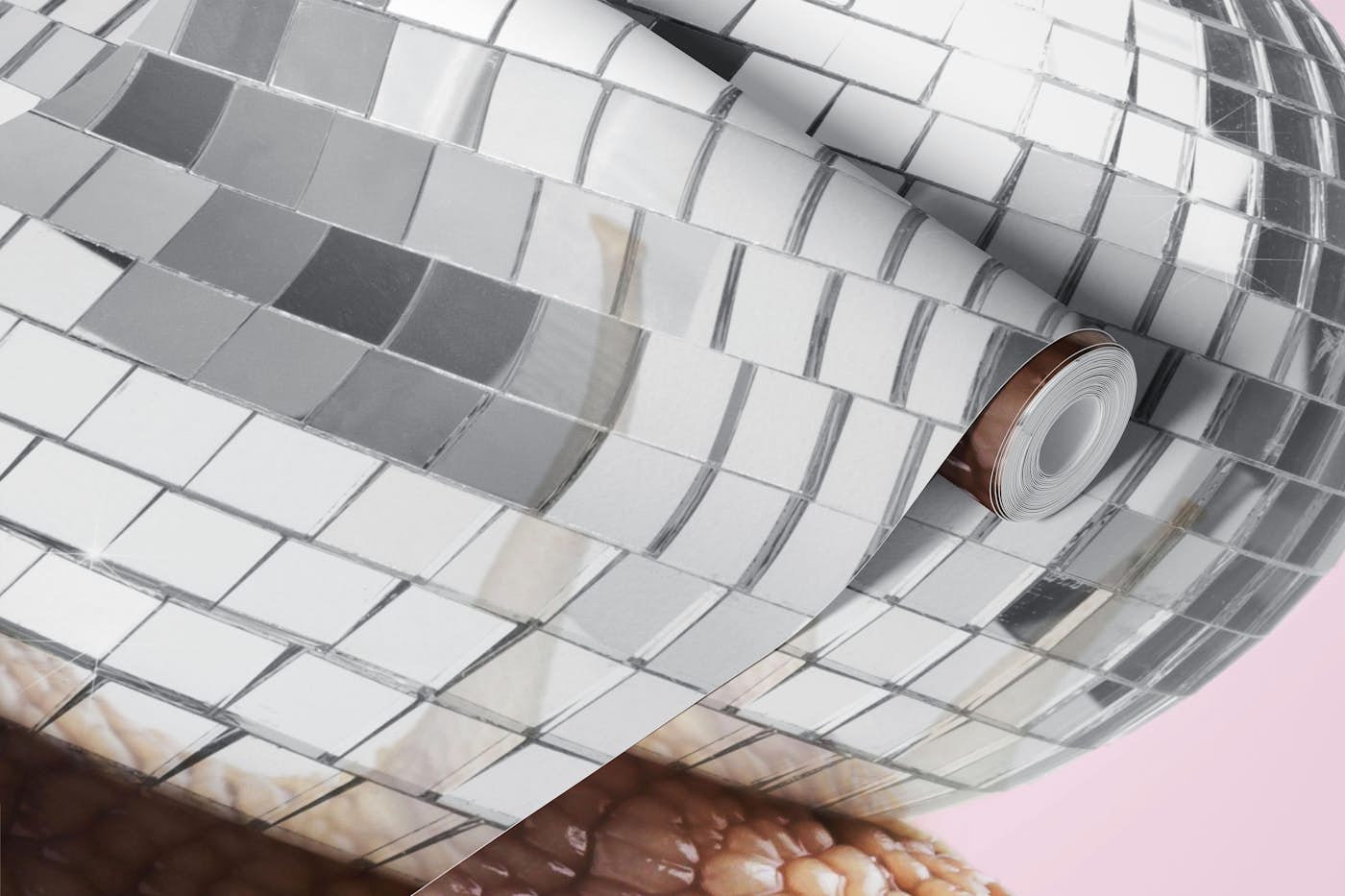 Disco Snail wallpaper roll