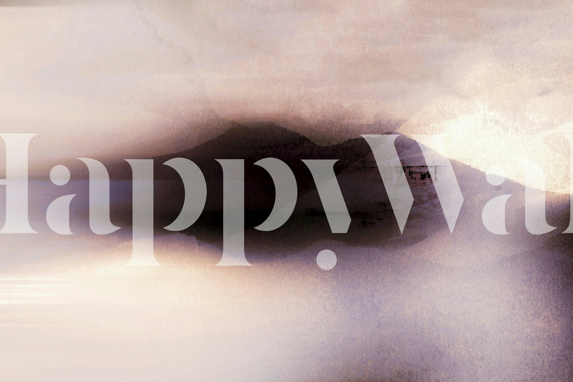 Soft neutral mountains and landscape fading wallpaper