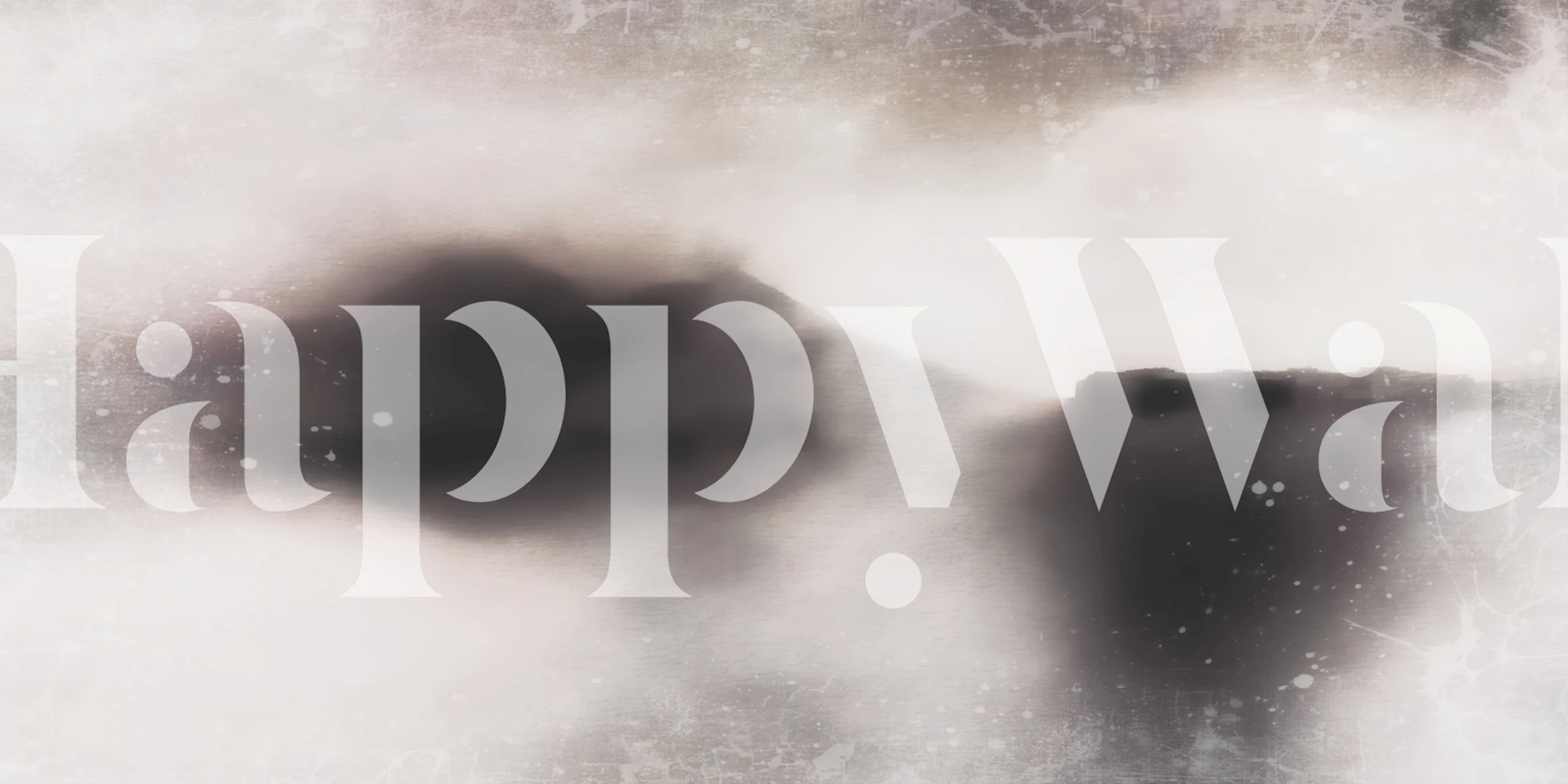 Abstract landscape in black and white wallpaper