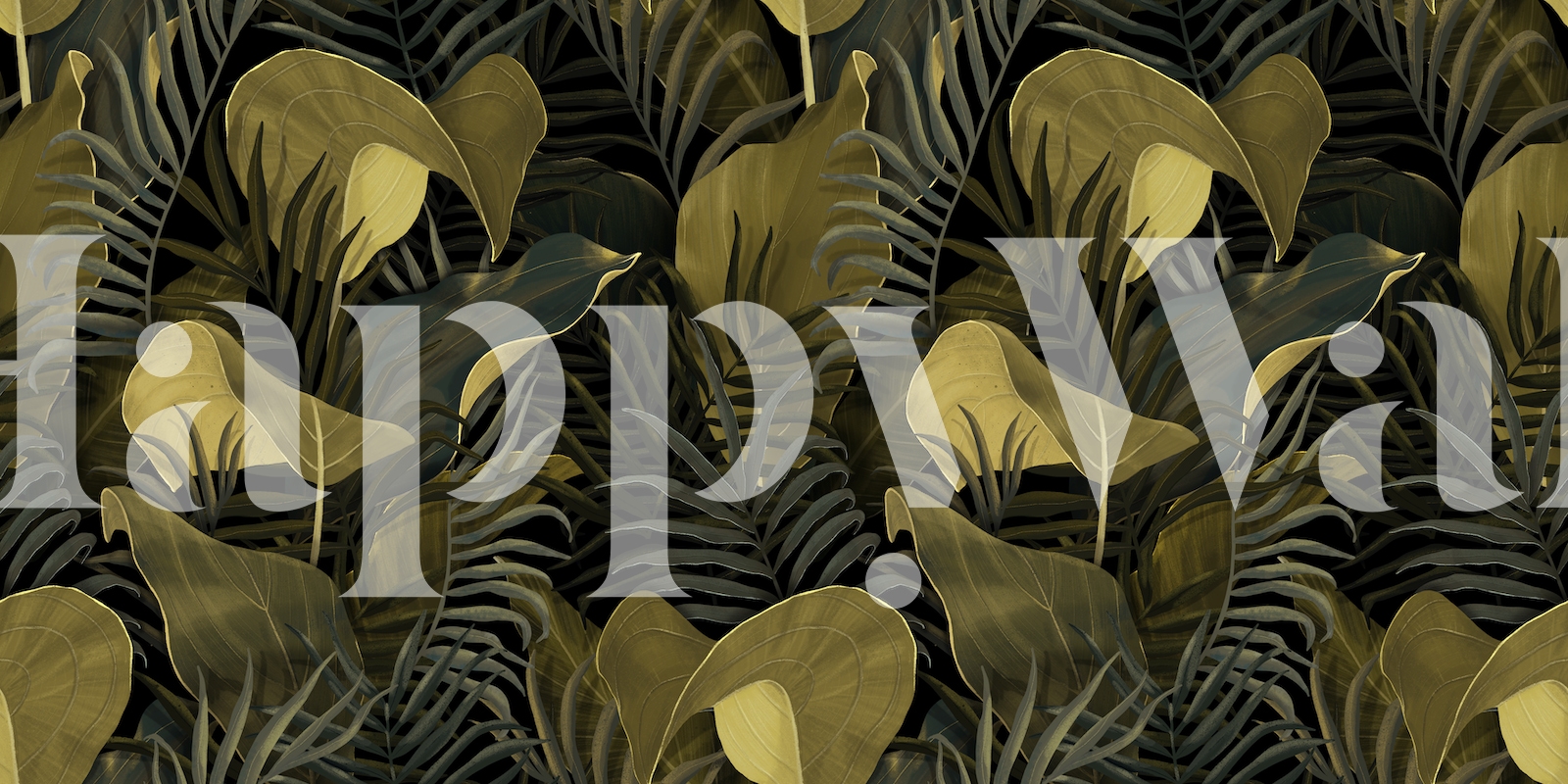 Colocasia Wallpaper - Shop Designer Wallpapers | Happywall