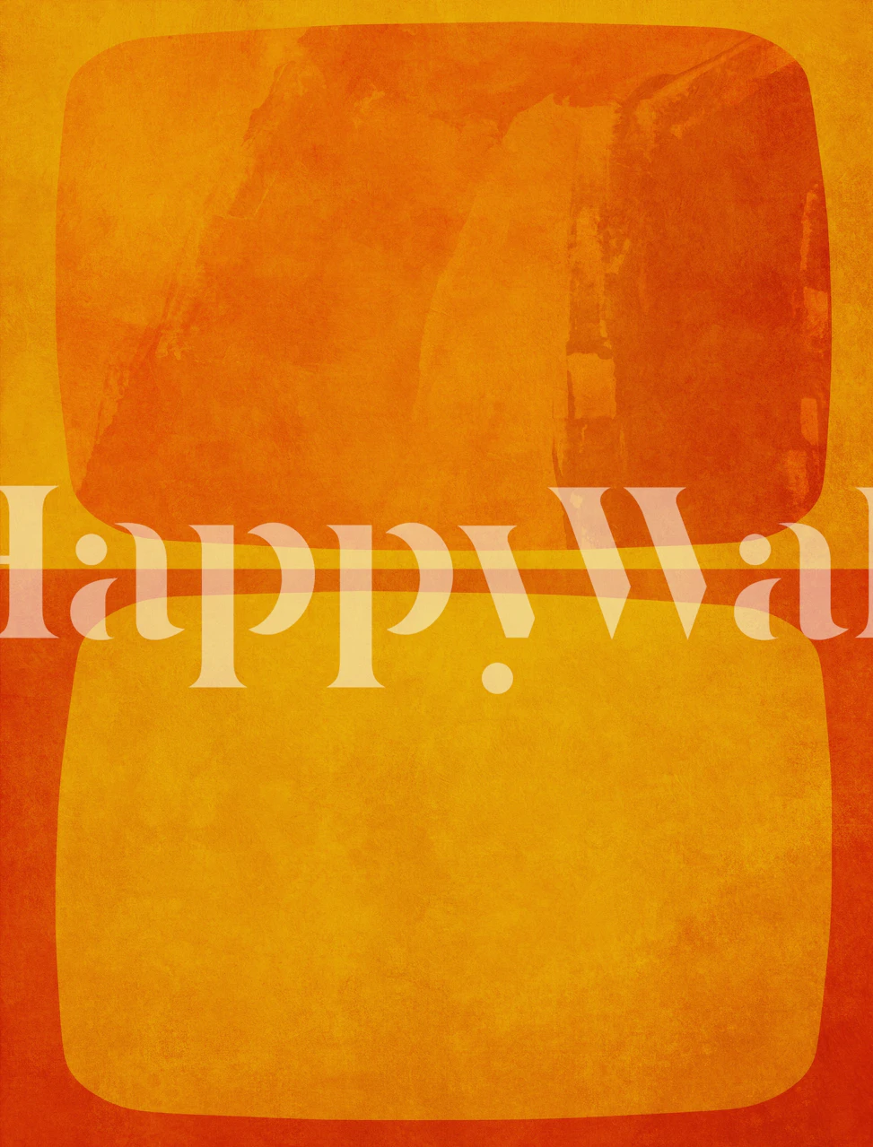 Abstract orange and yellow shapes wallpaper