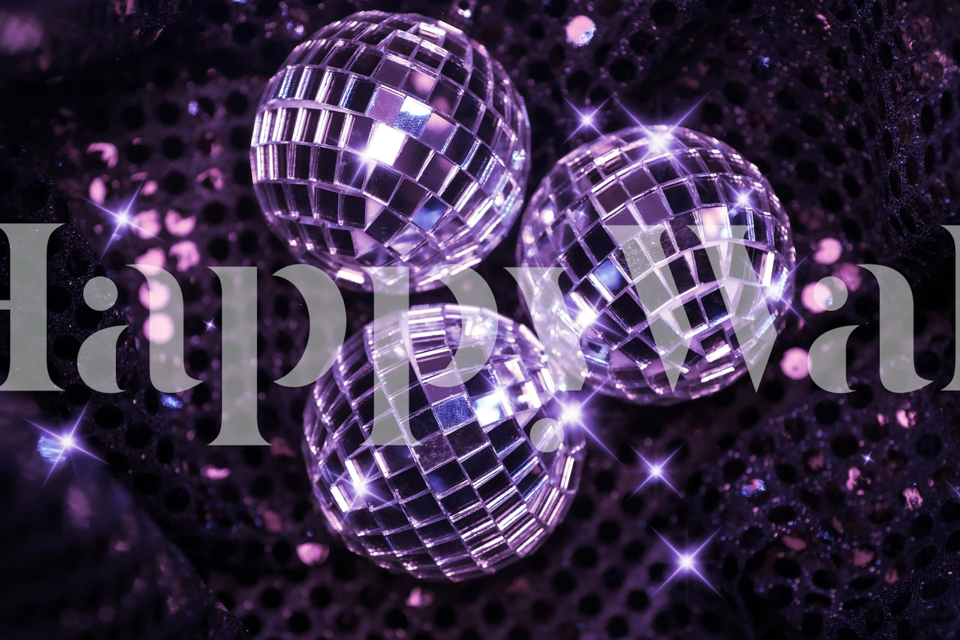 Disco Balls Glam 14 tapet i ett stiligt rum