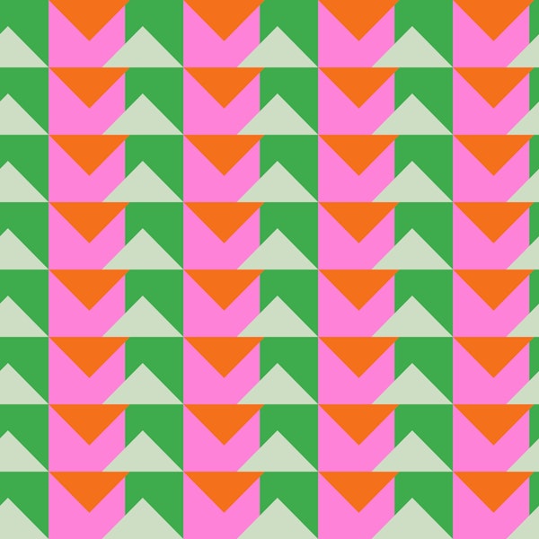 Pink and Green Triangles