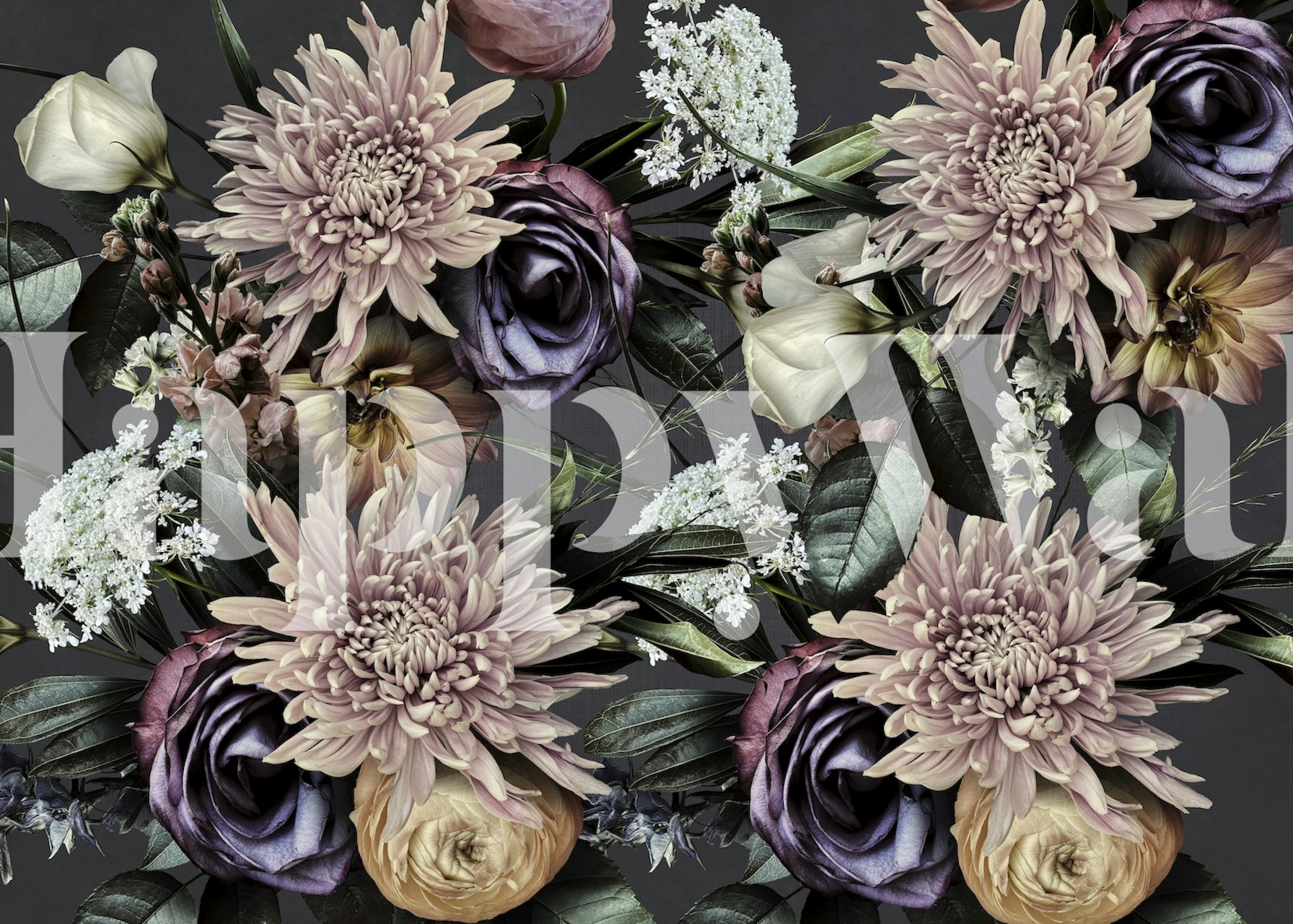 Zobrazení tapety Dark Floral Bouquet