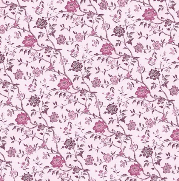Vintage Floral Wallpaper Pink