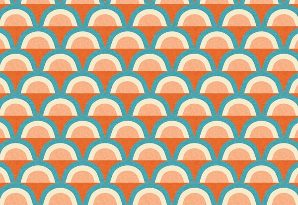 New Mid Mod Rainbow Blue