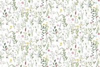 Spring Meadow Wildflower White tapete